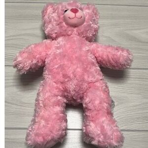 Build-A-Bear Pink Teddy Bear Plush Stuffed Animal Toy Heart‎ Nose 16 inch